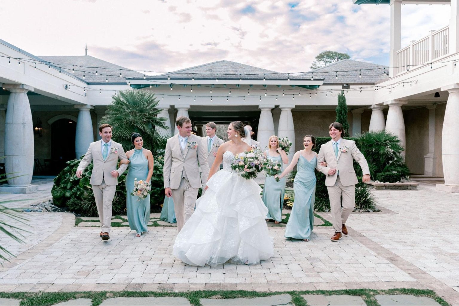 image of entourage of a wedding