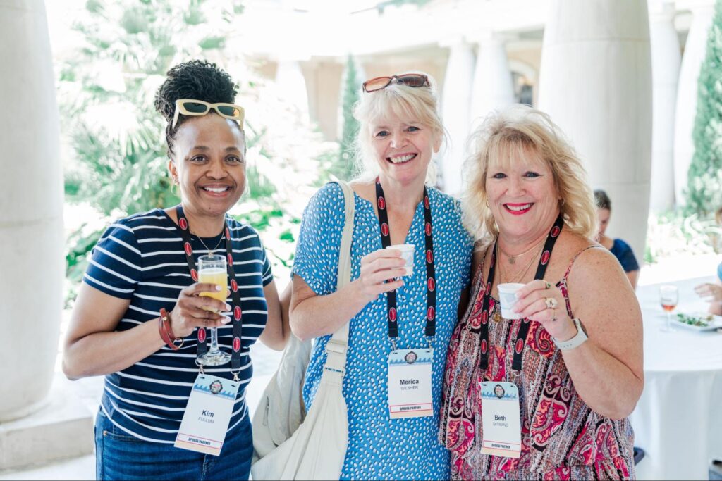 image of 3 ladies chatting