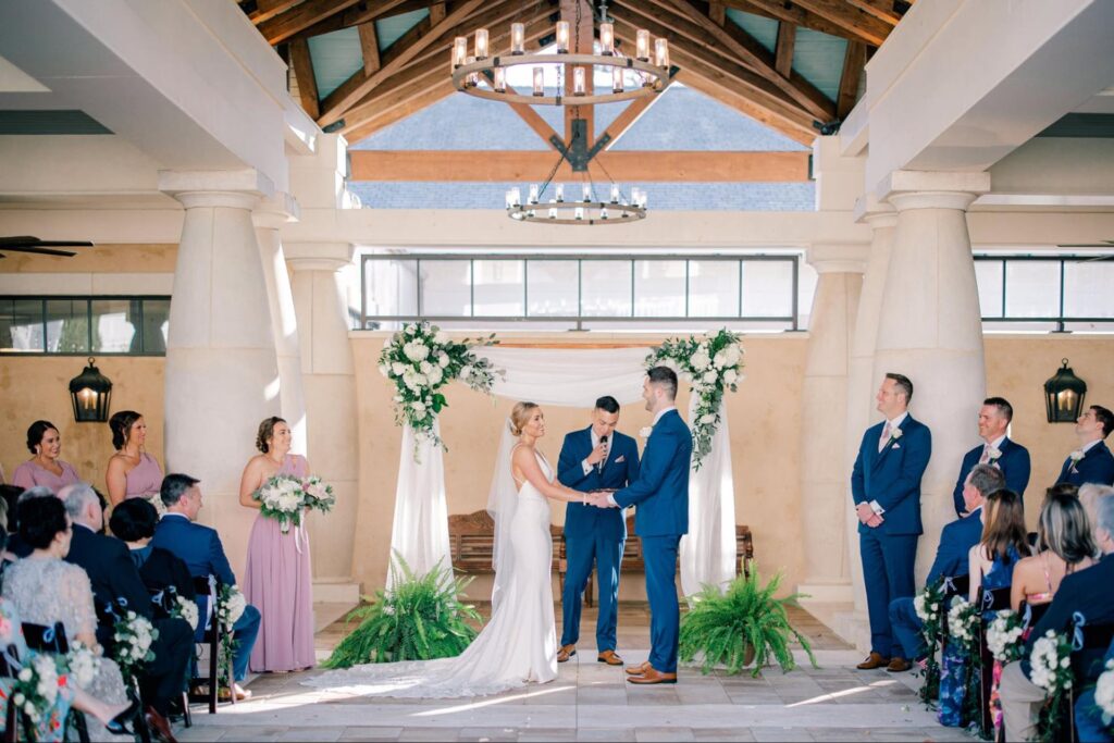 image of couple in wedding ceremony