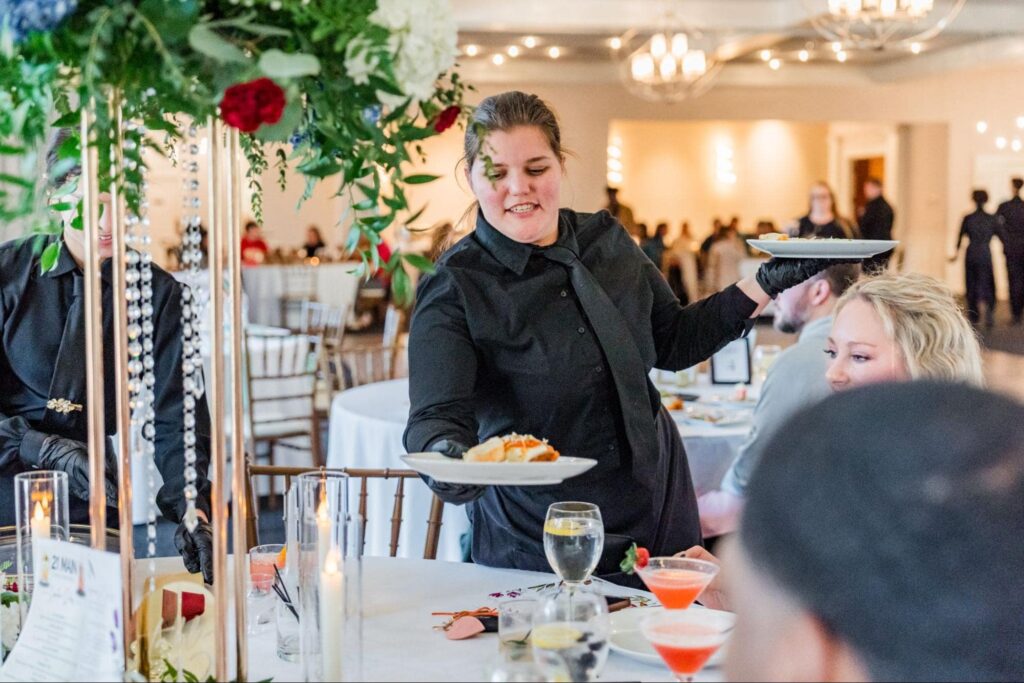 Elegant birthday celebration setup at 21 Main Events in North Myrtle Beach