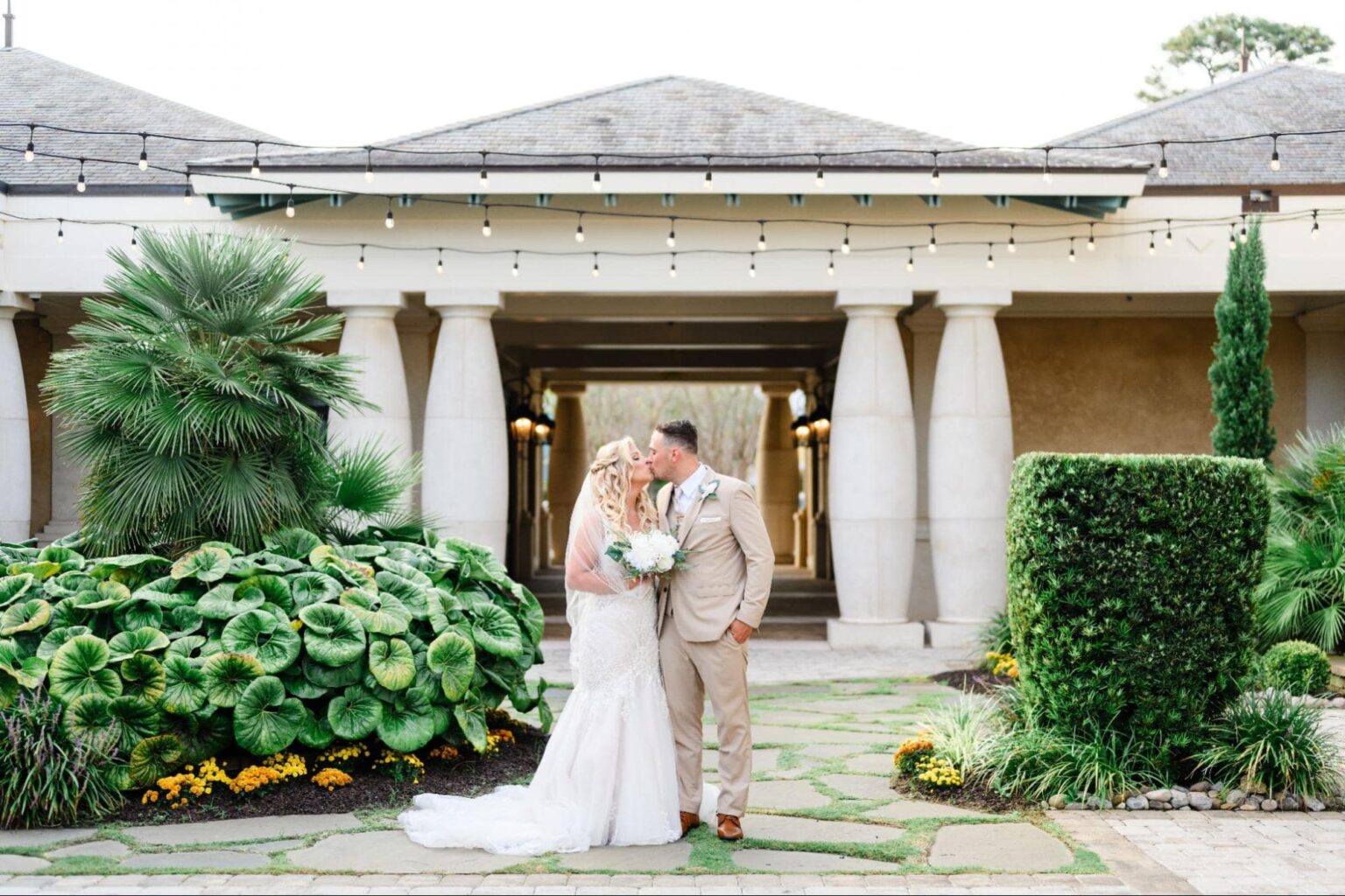 Elegant Myrtle Beach wedding setup at 21 Main Events