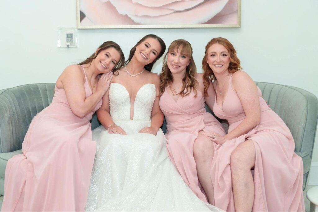 image of bride and bridesmaid