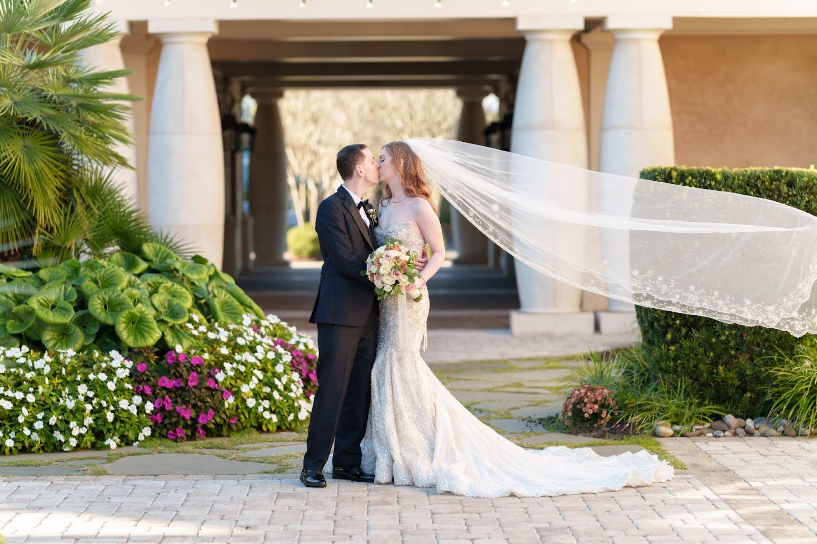 Elegant outdoor wedding ceremony at 21 Main Events Myrtle Beach