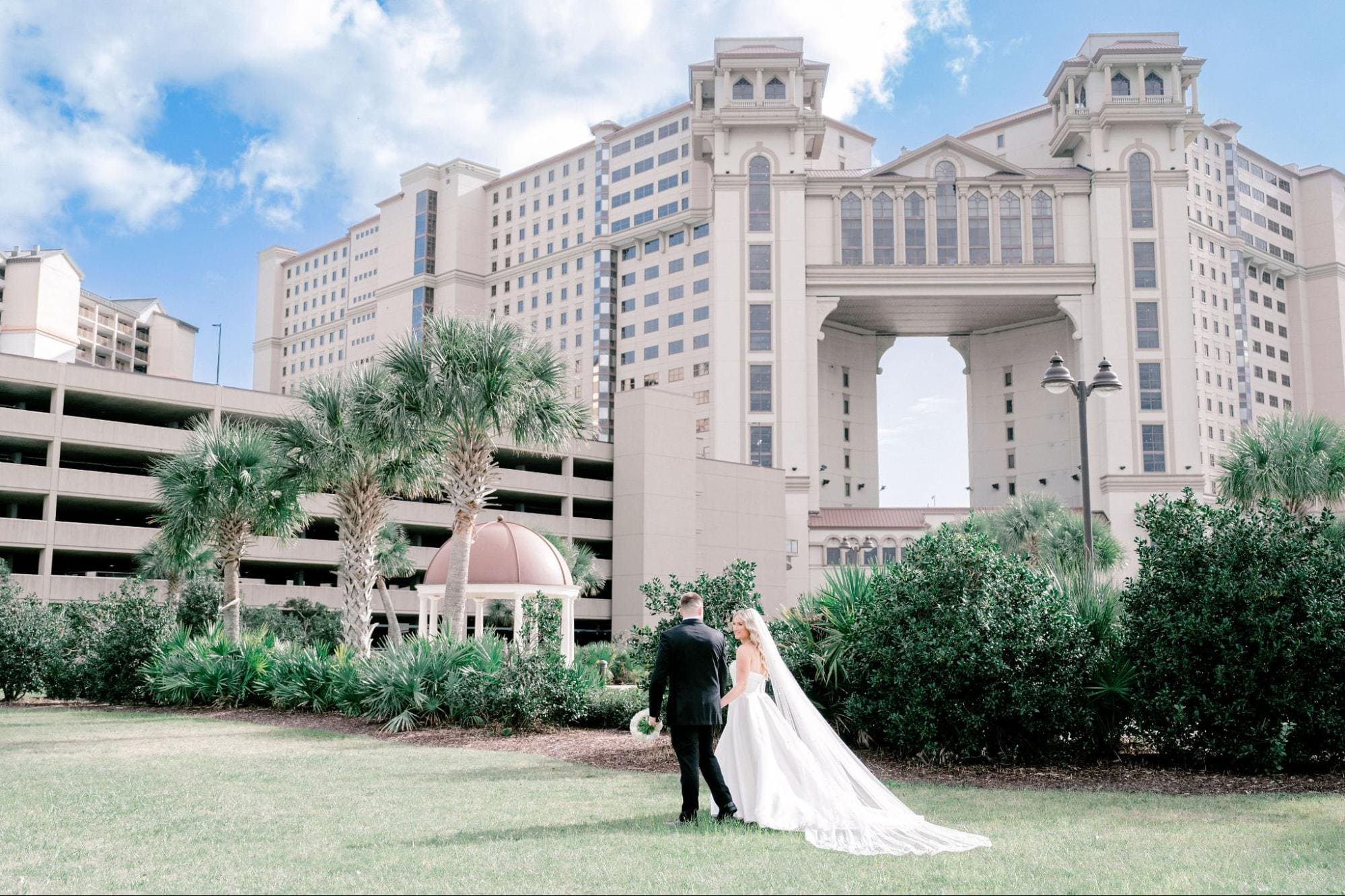Elegant wedding reception setup at 21 Main Events in Myrtle Beach