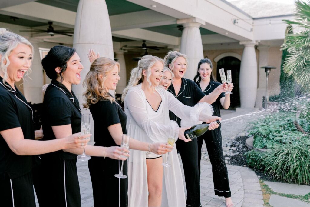 image of Bride and bridesmaid